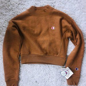 Champion Mock Neck Crop Sweatshirt